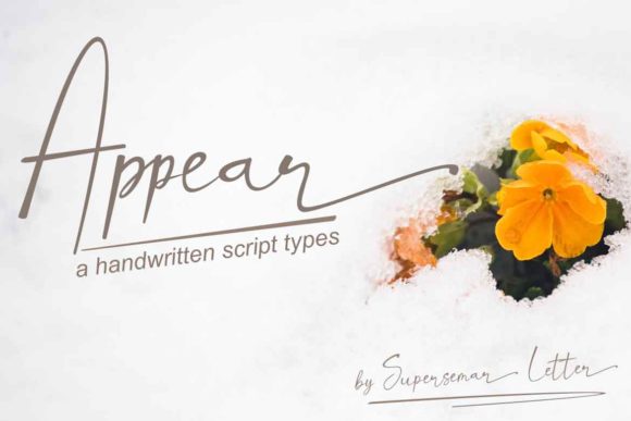 Appear: A Handwritten Font That Balances Elegance and Modernity