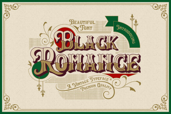 Black Romance: A Bold and Authentic Blackletter Font for Creative Projects