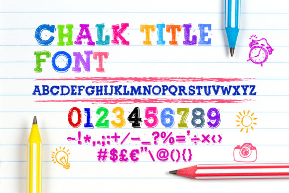 Chalk Title: A Handwritten Font That Brings Creativity to School-Themed Projects