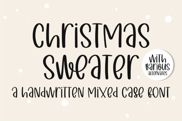 Christmas Sweater: A Versatile Handwritten Font for Creative Projects