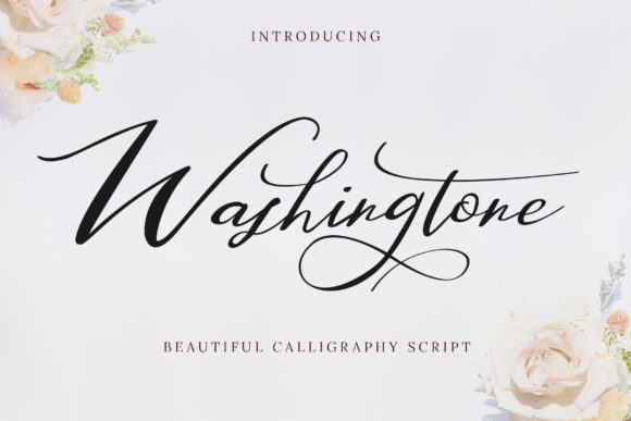 Discover the Elegance of Washingtone: A Handwritten Font for Modern Creativity