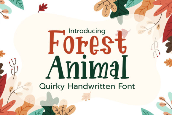Forest Animal: A Whimsical Font for Creative Projects