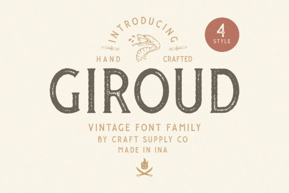 Giroud: A Vintage-Styled Serif Font That Elevates Modern Creativity