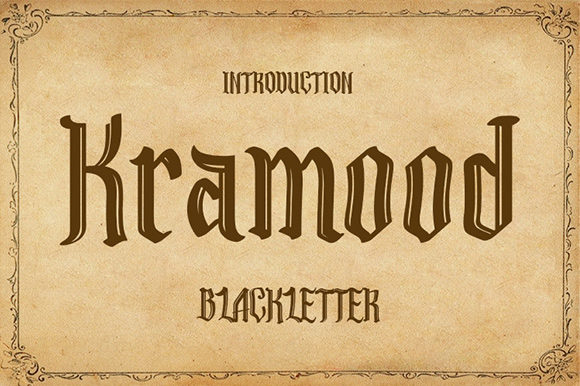 Kramood: A Vintage-Inspired Blackletter Font for Creative Projects