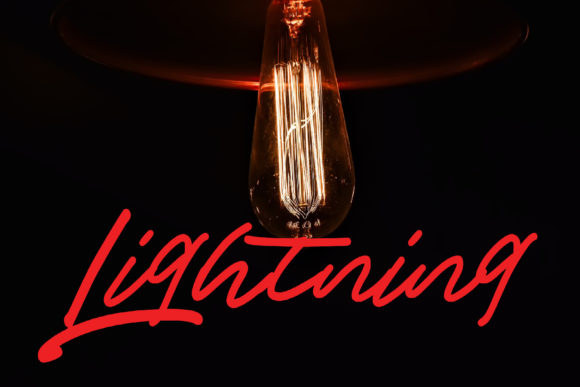 Lightning: A Handwritten Font That Adds Personality to Your Designs