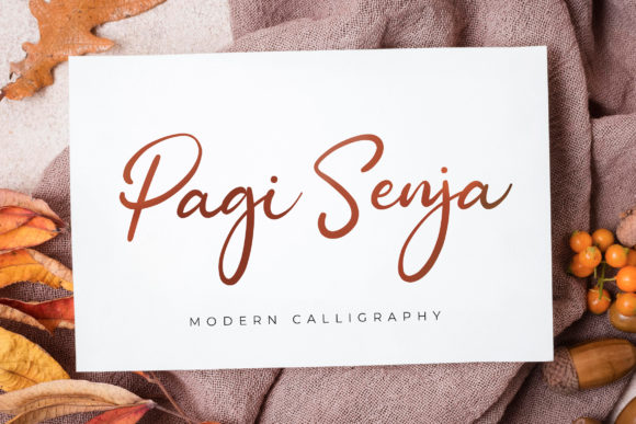 Pagi Senja: A Handwritten Font with Timeless Elegance for Creative Projects