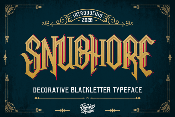Snubhore Blackletter Font for Creative Expression
