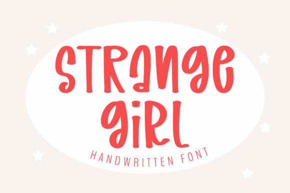 Strange Girl: A Sweet and Flowing Handwritten Font for Creative Projects