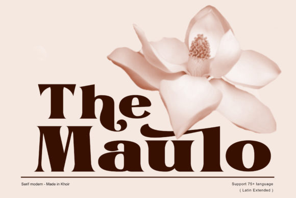 The Maulo: A Bold and Modern Serif Font That Elevates Your Designs